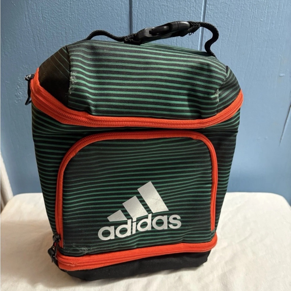 ADIDAS Watermelon Green Orange Insulated Sports Themed Lunch Bag
